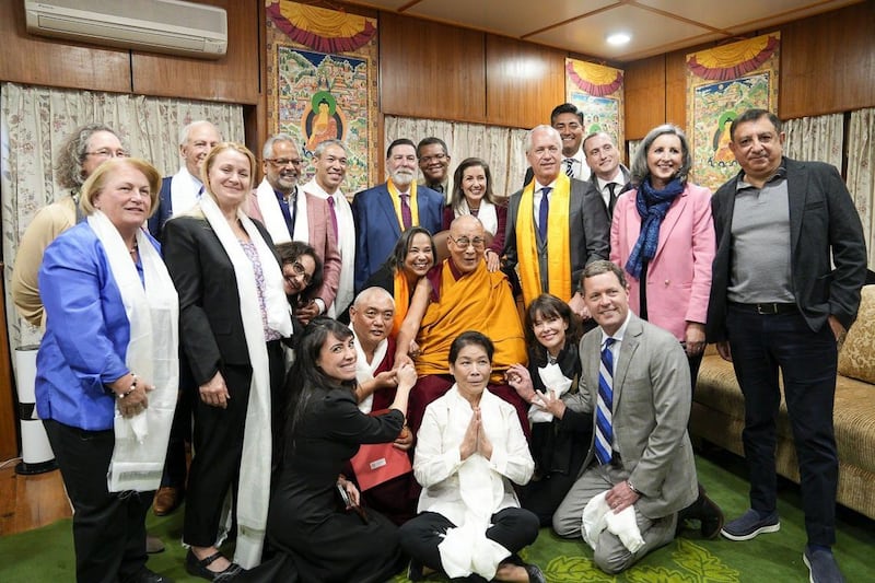 Cincinnati Mayor Aftab Pureval, along with other mayors across the United States, were invited to meet with the Dalai Lama. (Photo courtesy of OHHDL)