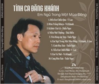 CD Tình ca Đăng Khánh. dangkhanhmusics