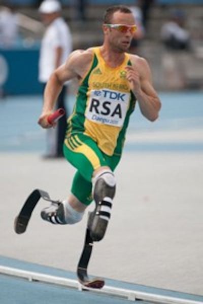 Pistorius thi chạy tại Giải vô địch điền kinh thế giới 2011 ở Hàn quốc - Wikipedia Commons photo