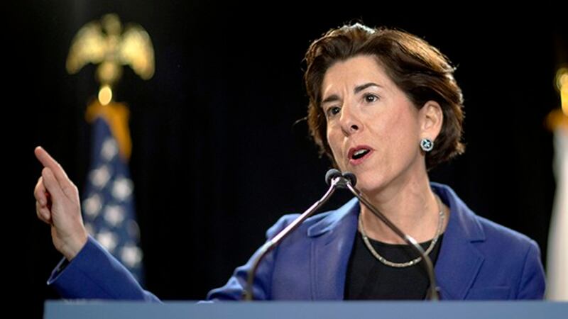 美国商务部长雷蒙多（Gina Raimondo）在声明中说，中国电信企业在美国的运营构成了国家安全风险。（美联社）