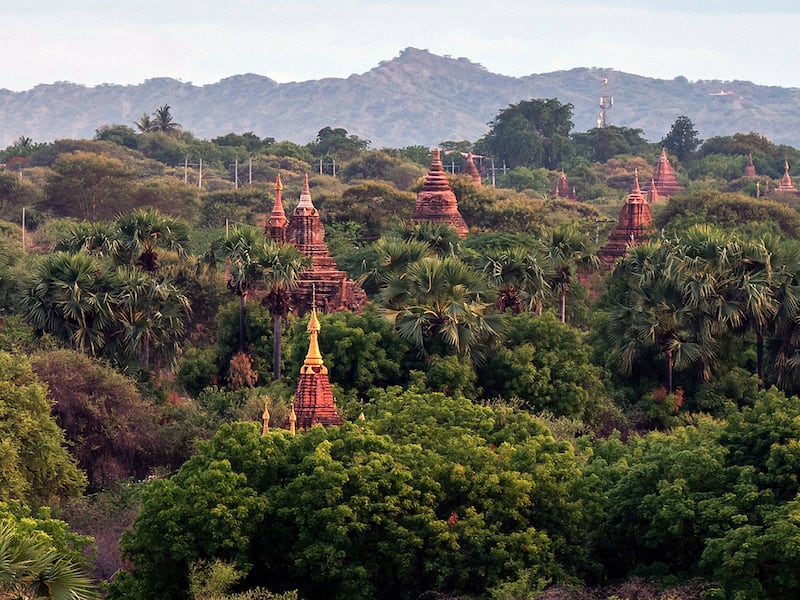 Temples in Bagan, Myanmar's central Mandalay Region, July 7, 2024.