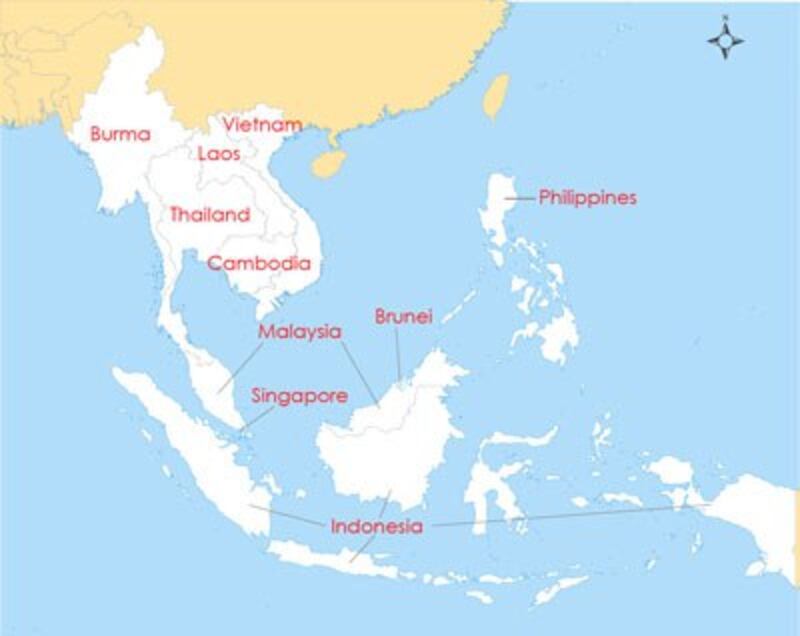 Map of ASEAN member Countries. Graphic: RFA