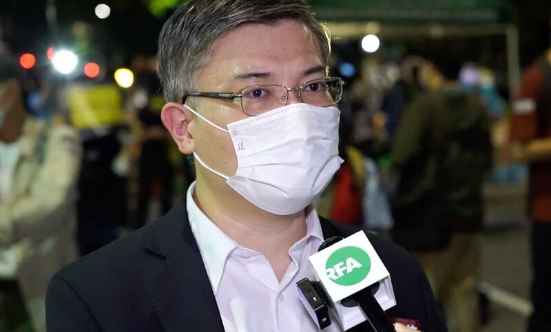 台湾香港协会理事长桑普认为，交出台苹资料等于投降，也无法换取黎智英等人的自由。（RFA/资料图）