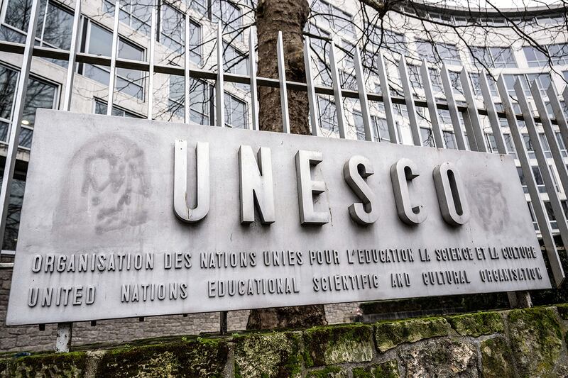 UNESCO headquarters in Paris, Jan. 17, 2025.