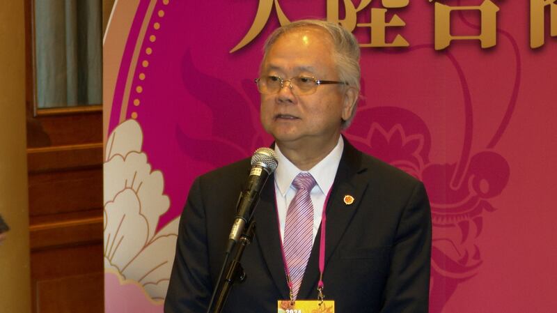 澳门台商联谊会会长简廷在。（记者李宗翰摄）