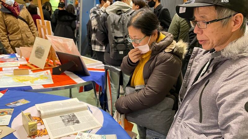 在英港人举办“香港节”活动。（吕熙 摄）