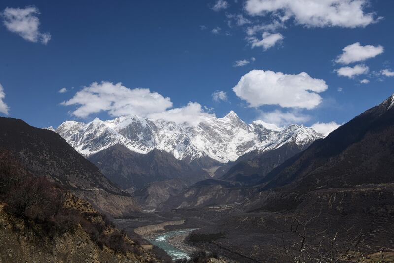 The Yarlung Zangbo Grand Canyon in Nyingchi city in Tibet Autonomous Region in China on March 28, 2021.