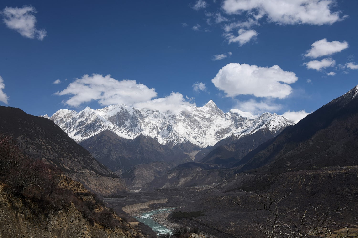 The Yarlung Zangbo Grand Canyon in Nyingchi city in Tibet Autonomous Region in China on March 28, 2021.