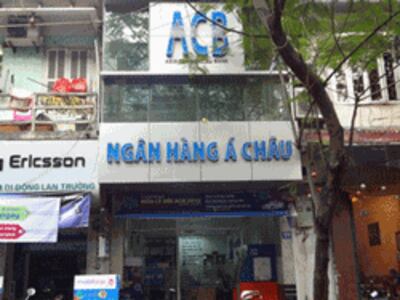 Chi nhánh ngân hàng Á Châu ACB tại Hà Nội. RFA photo.