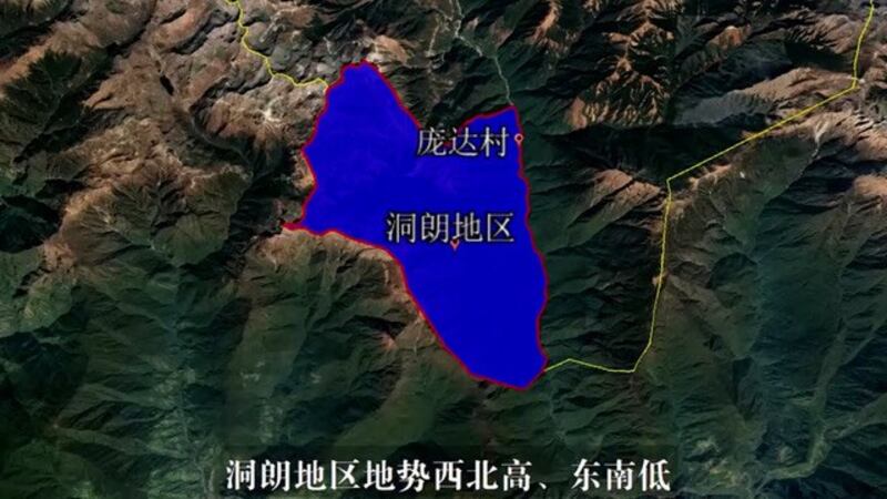 中国在西藏与不丹交界的高山地区建了一座新的村庄庞达村。(Public Domain)