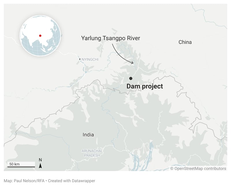 China dam project map