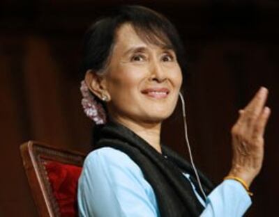 Bà Aung San Suu Kyi nói chuyện ở đại học Sorbonne - Paris ngày 28 tháng 6, 2012 AFP