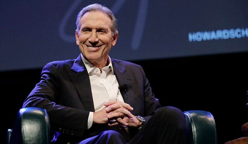 美国星巴克公司前首席执行官、名誉主席舒尔茨（Howard Schultz）（美联社）