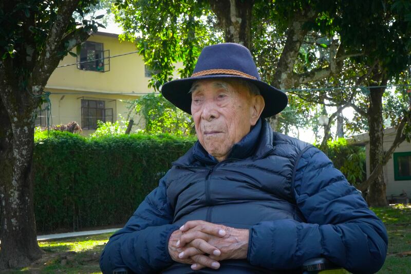 Gyalo Thondup, the second eldest brother of the Dalai Lama, at his residence in Kalimpong, India, Nov. 14, 2024.