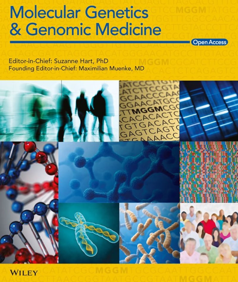 《分子遗传学与基因组医学》 (Molecular Genetics & Genomic Medicine) 杂志封面截图（onlinelibrary.wiley.com）