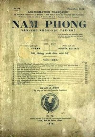 Trang trong tờ Nam Phong Tạp chí .