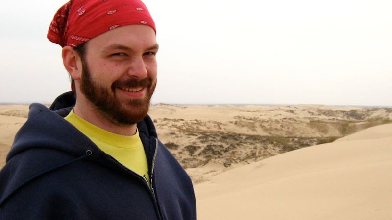 Jailed U.S. school teacher David McMahon in the Chinese province of Inner Mongolia, in undated photo. Credit: Hannah Miller