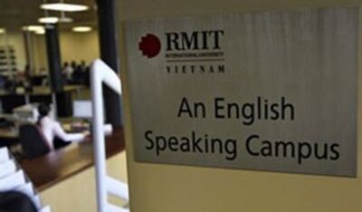 Trường có vốn đầu tư nước ngoài , đại học danh tiếng RMIT