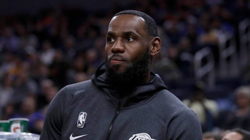 美国NBA球星詹姆斯 （LeBron James） （美联社）