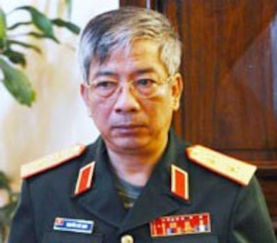 Trung tướng Nguyễn Chí Vịnh, thứ trưởng Bộ Quốc Phòng Việt Nam. AFP