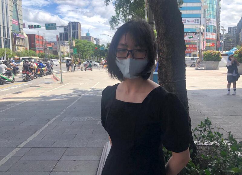 台灣人杜小姐只希望「如果真的被統治，生活會過得好一點」。（淳音 攝）