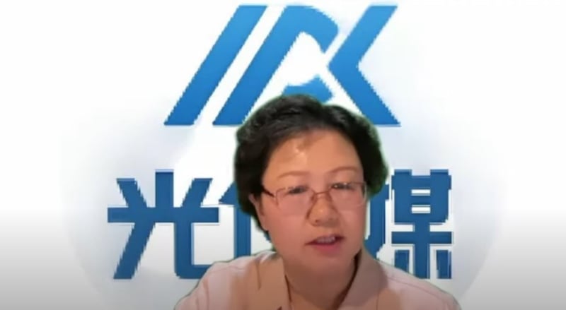 民间网络平台“光传媒”的创办人王瑞琴 (视频截图)