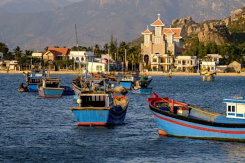 Cảng cá tại Phan Rang, tỉnh Ninh Thuận, Việt Nam. AFP photo