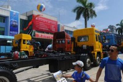 Triển lãm sản phẩm công nghiệp Trung Quốc tại Hà Nội hôm 12/6/2013, ảnh minh họa. AFP photo