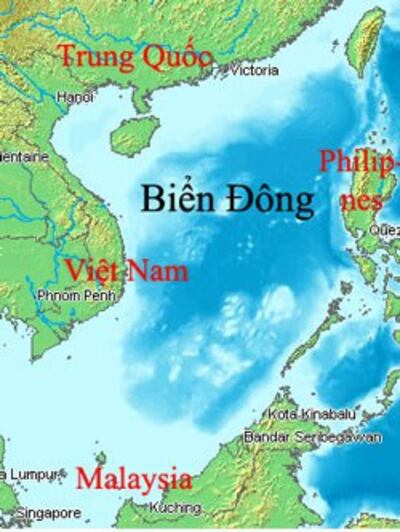 Bản đồ khu vực Biên Đông