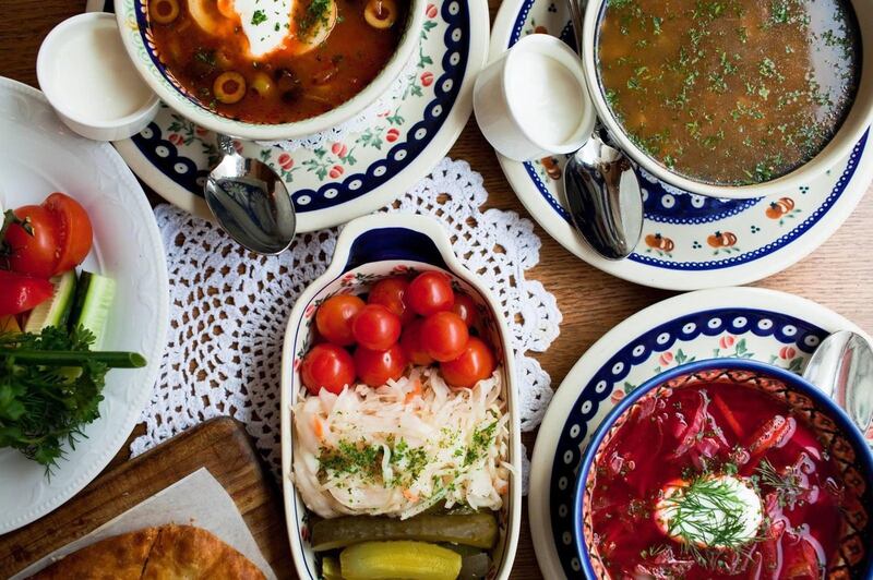 A sample of pan-Eastern European cuisine served by sisters Olena Smith and Oksana Shevchuk in Dascha, their seven-year-old restaurant in Hong Kong. Credit: Olena Smith/Oksana Shevchuk