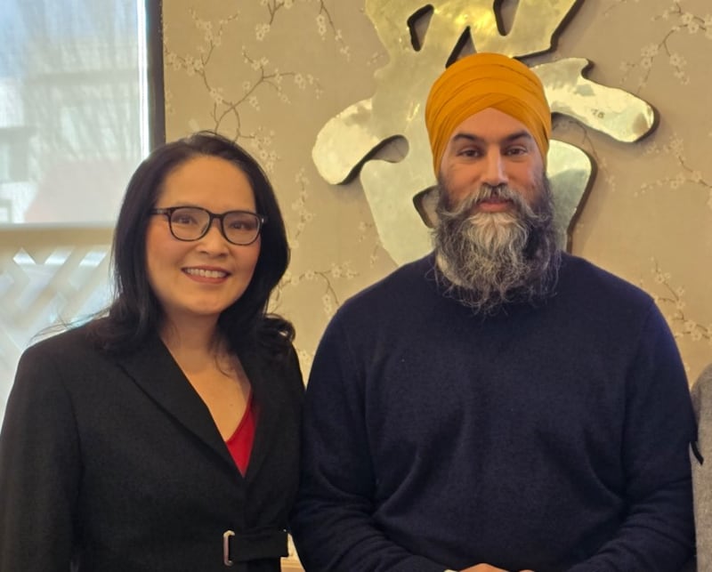 Jagmeet Singh and Jenny Kwan