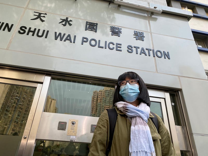 「12港人關注組」成員、大律師鄒幸彤：對港警整日的遣返安排「深感失望」。（劉少風攝）