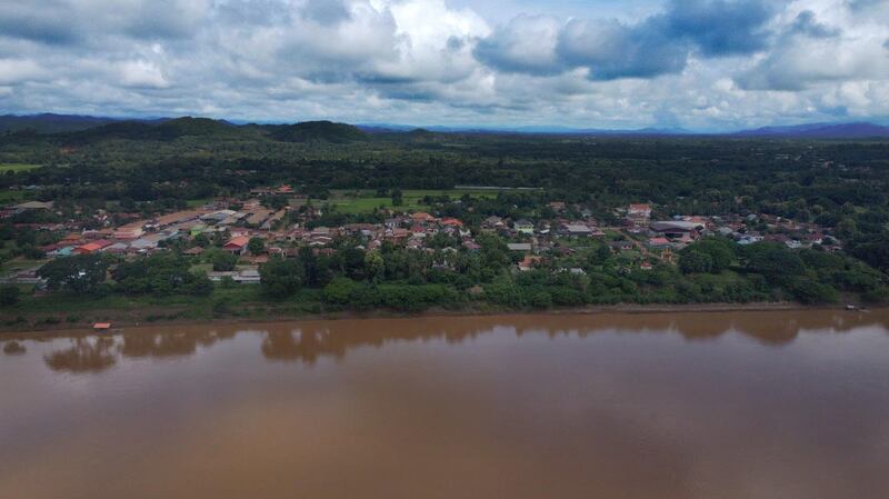 Vientiane prefecture in Laos, pictured, and Thailand's Nong Khai province across the river both suffered from low Mekong levels due to China's upstream dam restrictions. Credit: RFA Laos