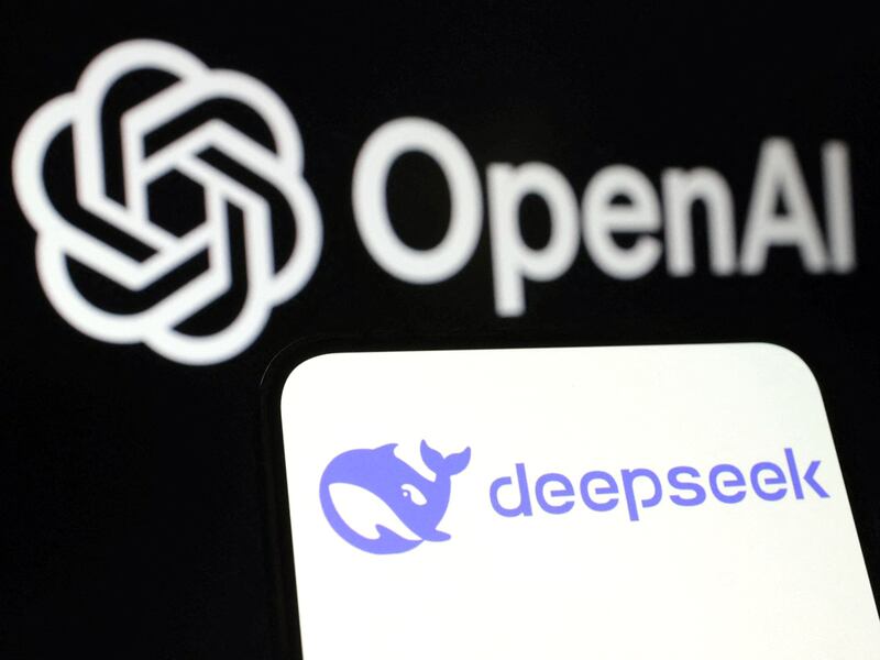 The trademarks DeepSeek and OpenAI, Jan. 27, 2025.