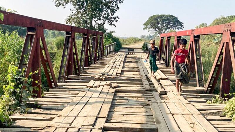 Three-Mile bridge near Maungdaw township, Myanmar, December 2020. (RFA)