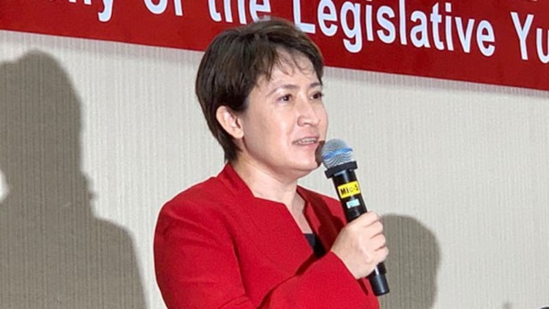 萧美琴成为台湾首位女性驻美代表。(记者 黄春梅摄)