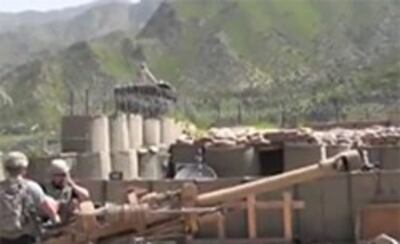 Pháo binh Mỹ tác xạ tại Afghanistan- VOA screenshot 