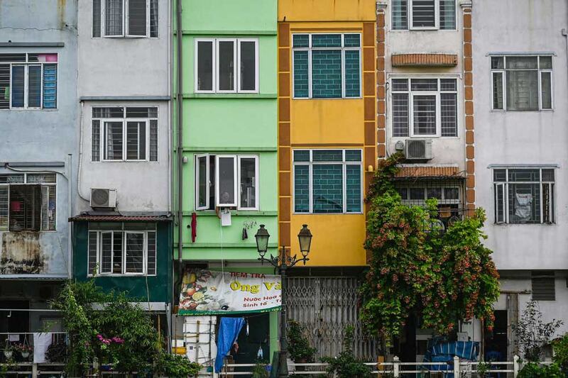 With their height and depth, tube houses can be spacious by Vietnam standards. (AFP)