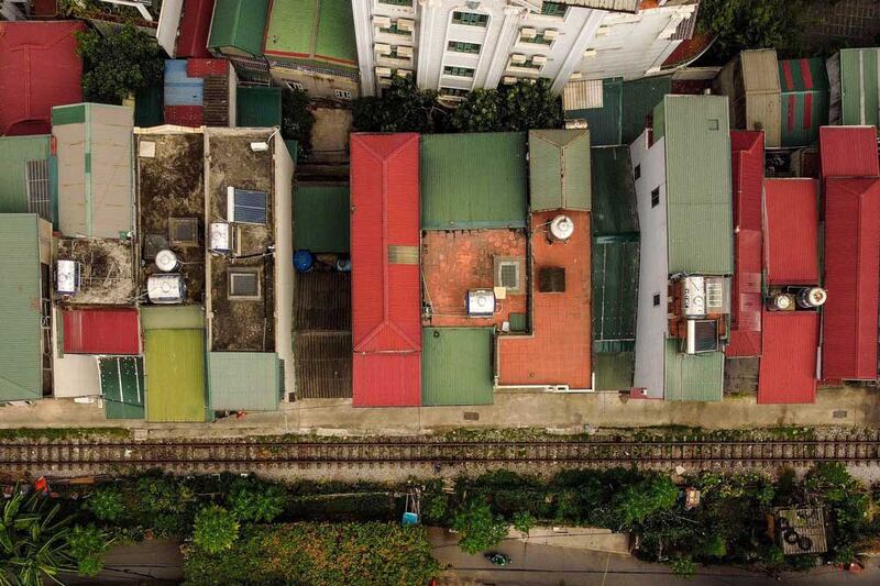 The first tube houses are thought to have appeared in the capital at the end of the 19th century, when villagers looking to sell goods moved to the area. (AFP)