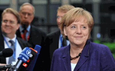 Thủ tướng Đưc Angela Merkel tại EU Summit 2010- AFP photo