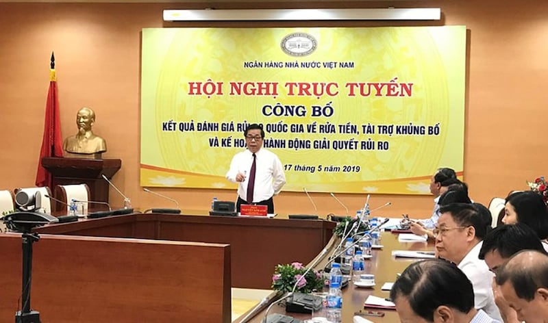 Ngân hàng Nhà nước, hồi tháng 05/19, lần đầu tiên công bố báo cáo kết quả đánh giá rủi ro quốc gia về rửa tiền và tài trợ khủng bố tại Việt Nam.