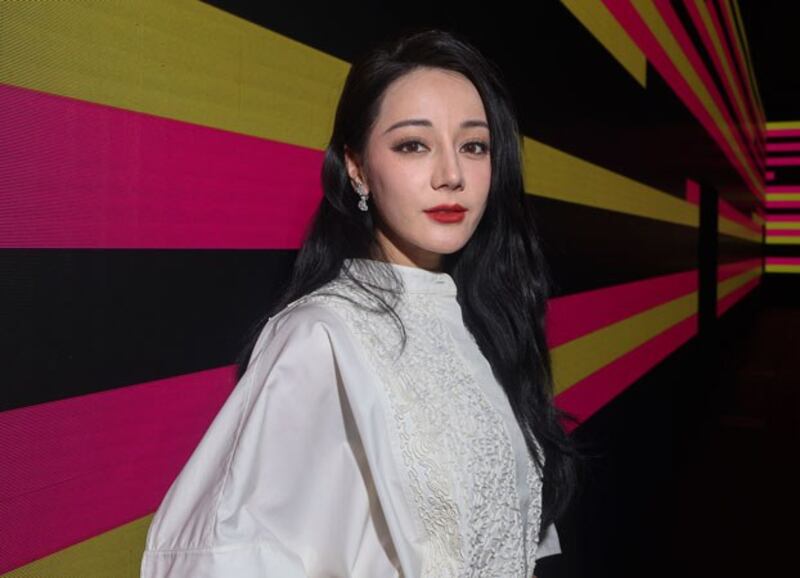 Uyghur actress Dilraba Dilmurat attends the Christian Dior Spring/Summer 2024 womenswear collection in Paris, Sept. 26, 2023. (Vianney Le Caer/AP)