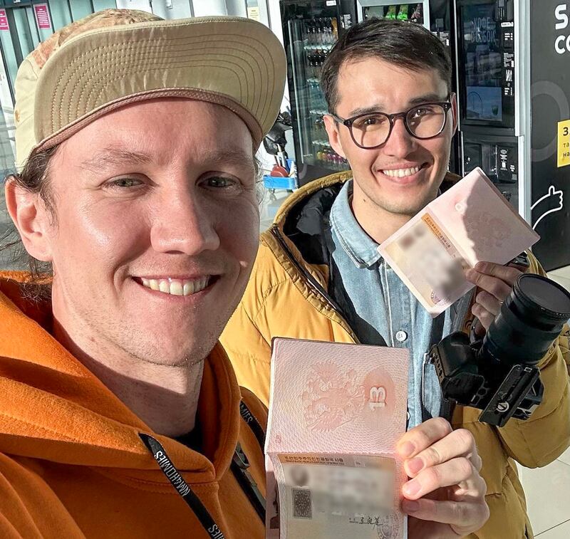 Ilya Voskresensky and his friend received their North Korean tourist visas at Vladivostok Airport. Voskresensky, who resides in St. Petersburg, a city in the far west of Russia, took nearly two days to reach  Vladivostok.