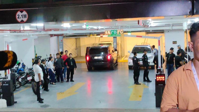 Police in Cambodia detained several Chinese and Vietnamese nationals, as well as Cambodians, in the raid on the condominium in Phnom Penh, Tuesday, Oct. 24, 2023. Credit: Facebook/Ministry of Interior Spokesman Touch Sokhak