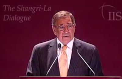 Tổng trưởng quốc phòng Mỹ Leon Panetta- IISS photo