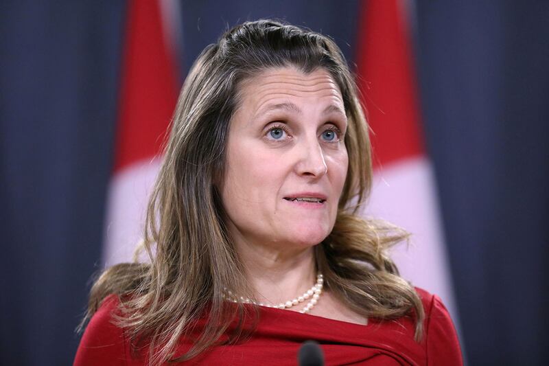 加拿大外交部长方慧兰（Chrystia Freeland）。（路透社）