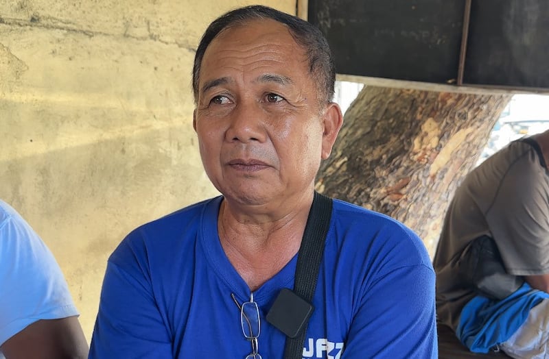 Bamban native Vladimir Lingat, 61, who works as a motorcycle-taxi driver in Bamban, is photographed Sept. 23, 2024. (Camille Elemia/BenarNews)