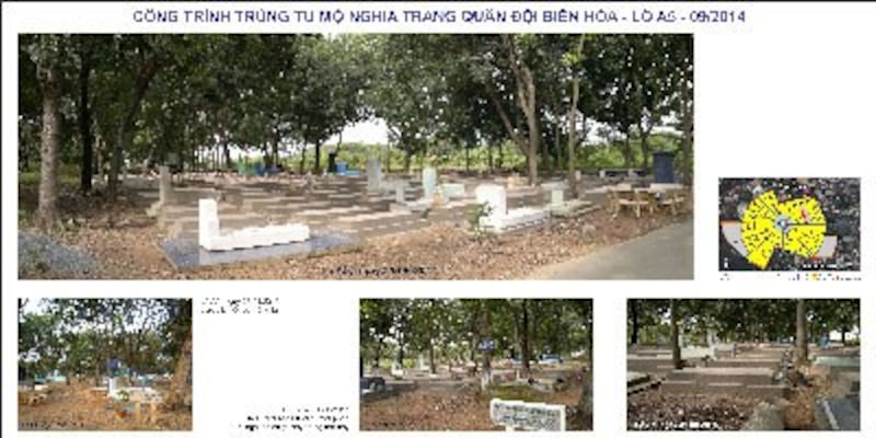 Công trình trùng tu mộ Nghĩa Trang Biên hòa lô A-5