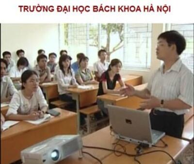 Một lớp học trong đại học Bách Khoa Hà Nội. Screen Capture DHBK hà Nội