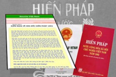 Kiến nghị về sửa đổi Hiến pháp 1992. RFA file